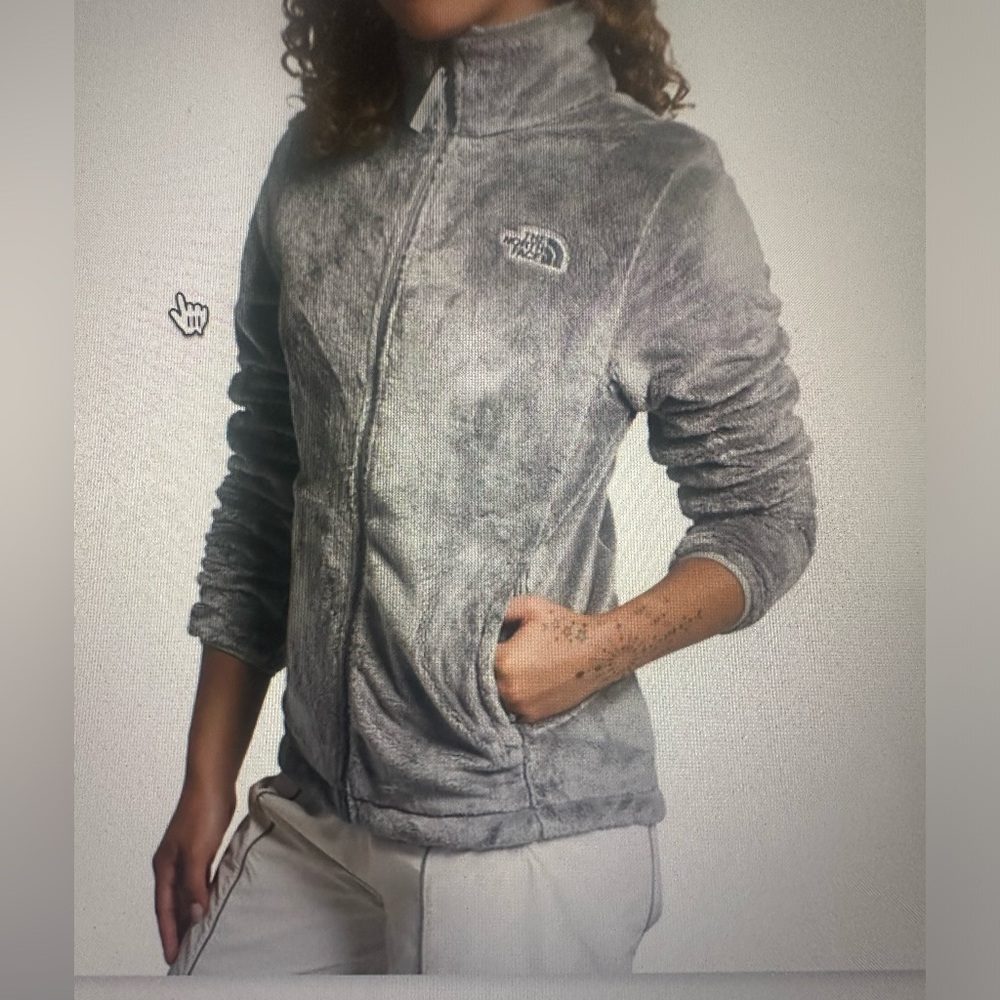 North Face Osito Jacket-Fleece Grey-Women's Size Small